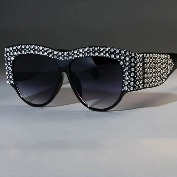 Oversized Square Sunglasses Rhinestone