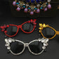 Crystal Cat Eye Sunglasses