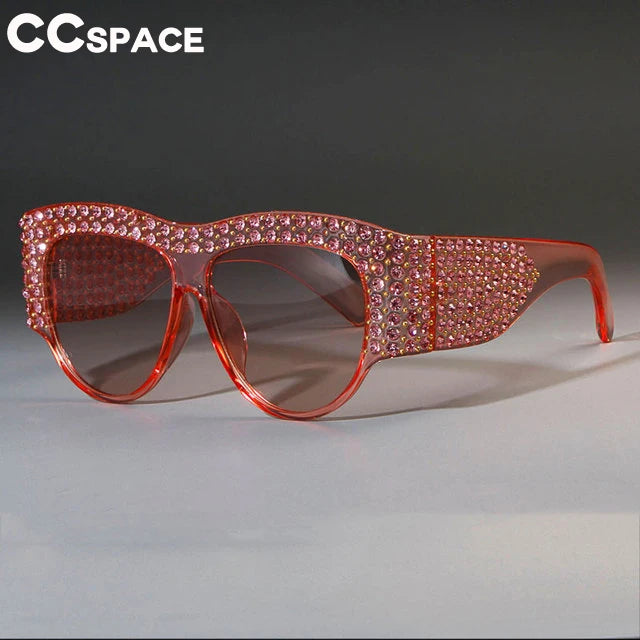 Square Oversized Sunglasses Rhinestone