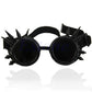 Welding Round goggle steampunk cyber Goth Sunglasses Rivet spiked goggles Cosplay Antique Victorian  dirt bike  sunglasses