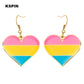 Transgender Rainbow Pansexual pride Genderqueer pride LGBT Earrings Gay Pride Rainbow Earrings Jewelry For Women Men Lovers Gift