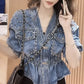 Denim Jacket Spring And Autumn Top For Women Women's Denim Jacket Jean Jacket For Women Denim Jacket Women Woman Coats Traf