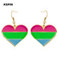 Transgender Rainbow Pansexual pride Genderqueer pride LGBT Earrings Gay Pride Rainbow Earrings Jewelry For Women Men Lovers Gift