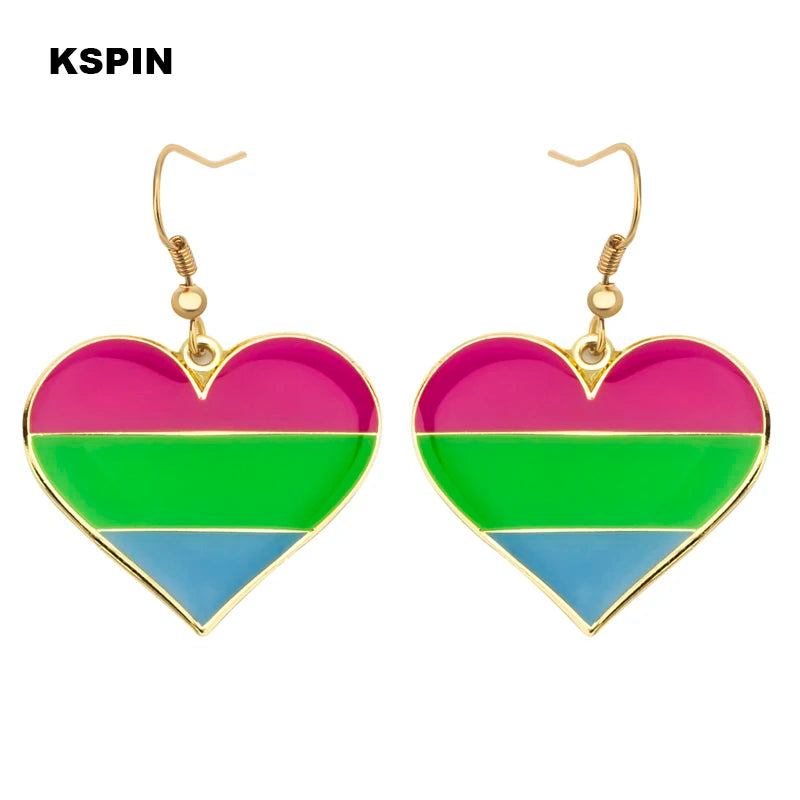 Transgender Rainbow Pansexual pride Genderqueer pride LGBT Earrings Gay Pride Rainbow Earrings Jewelry For Women Men Lovers Gift