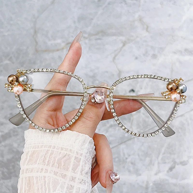 Optical Rhinestone Glasses Frames