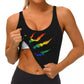 Custom LGBT Ripped And Shredded Sports Bra Women's GLBT Gay Lesbian Pride High Impact Workout Yoga Crop Top