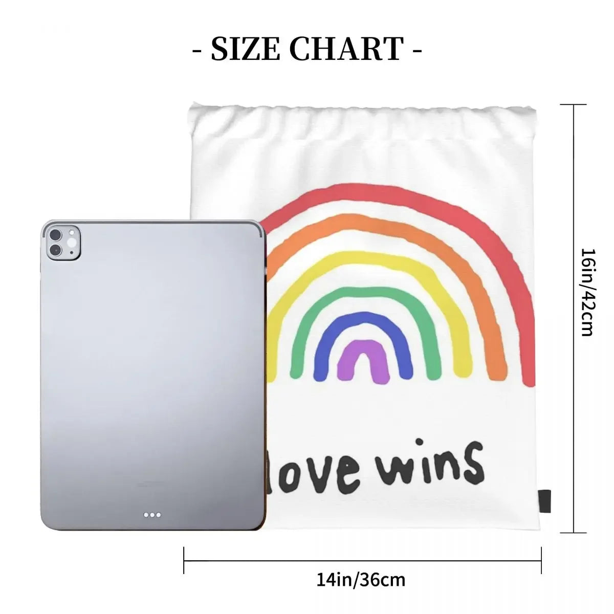 LGBTQA+ PRIDE Backpacks Casual Portable Drawstring Bags Drawstring Bundle Pocket Sports Bag Book Bags For Travel School