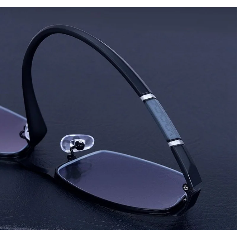 Metal Anti-blue Light Reading Glasses Men Business Eyewear Farsighted Eyeglasses Diopter 0 +1.0 +1.5 +2.0 +2.5 +3.0 +3.5 +4.0