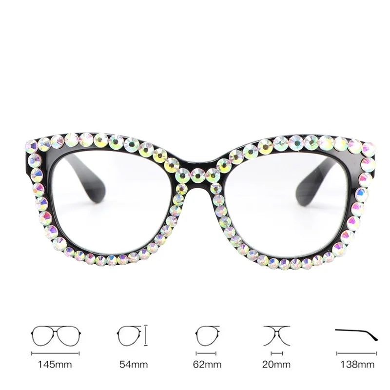 Rhinestone Blue Light Glasses