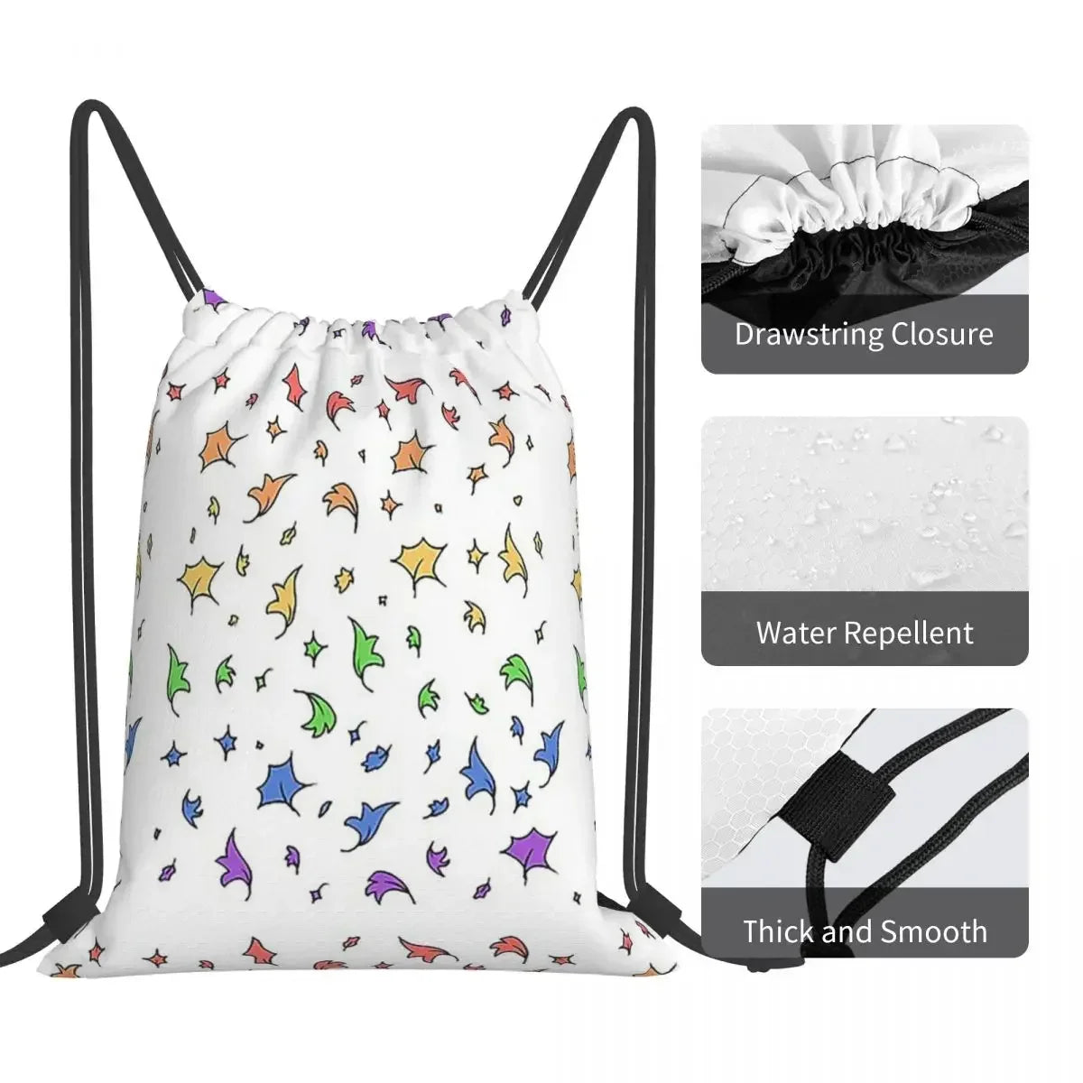 Heartstopper Leaves - Pride Backpacks Drawstring Bags Drawstring Bundle Pocket Sports Bag Book Bags For Man Woman School