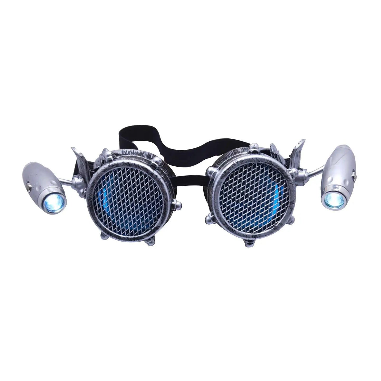 Fashion Steampunk Style Glasses with LED Sunglasses Stage Performances Rechangeable Photo Props Detachable Vintage Style Goggles