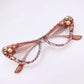 Rhinestone fashion glasses