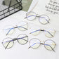 Classic Anti-Blue Light Blocking Glasses Women Men Round Optical Lenses Spectacle Computer Protection Goggles Reading Eyeglasses