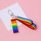 Rainbow Building Brick Key Chain Accessories for Women and Men LGBT Gay Lesbian Collar Punk Accessories Pride Keyring Gifts