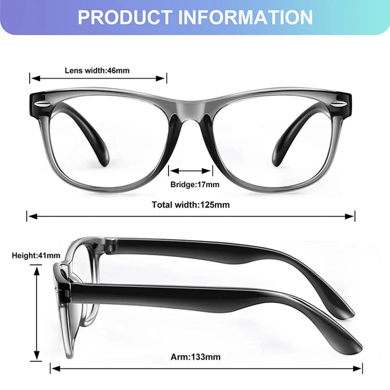 Anti blue Light Kids Glasses TR90 Children Optical Frame Eyeware Boy Girls Computer Transparent Blocking Eyeglasses UV400