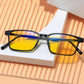 Luxury TR90 Night Vision Glasses Outdoor UV400 Driving Eyewear Men Women Square Anti-blue Light Optical Spectacle Eyeglasses