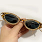 Fashion Rhinestone Cat Eye Eyewear