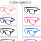 Square Kids Blue Light Glasses Fashion Silicone Flexible Optical Eyeglasses Frame Children 2023 Boy Girl Glasses With Rope UV400