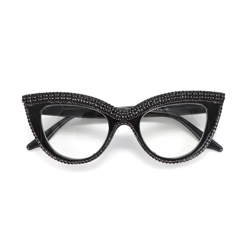 Rhinestone Cat Eye Reading Glasses