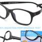 Square Kids Blue Light Glasses Fashion Silicone Flexible Optical Eyeglasses Frame Children 2023 Boy Girl Glasses With Rope UV400