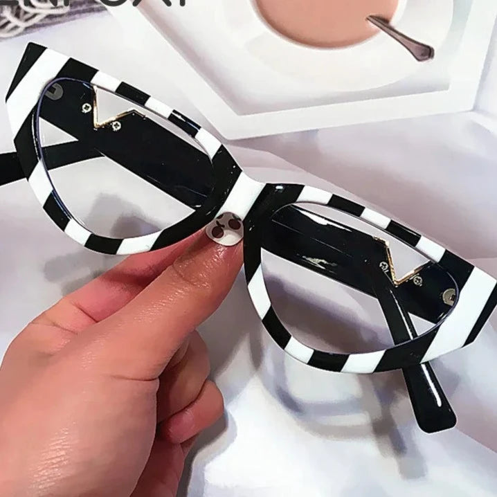 Zebra Cat Eye Anti-blue sunglasses