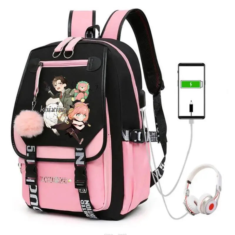 Hot Anime Spy X Family Backpack Teenage Girls Laptop Rucksack Student Shoulder School Bag Schoolbag Academy Bagpack Mochilas