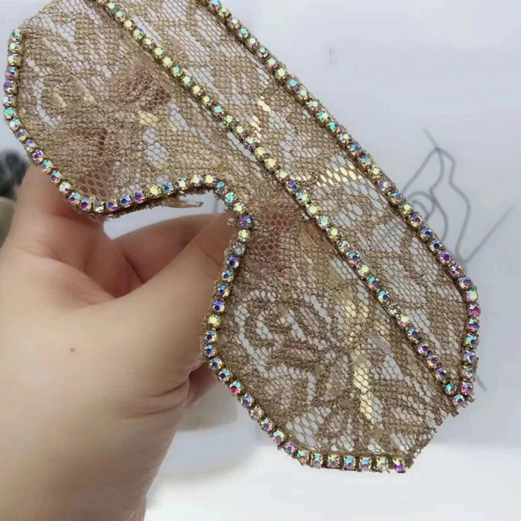 Floral Lace Sunglasses  Rhinestone