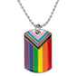 Transgender Rainbow Pansexual pride Genderqueer pride Asexual Pendant Necklace Rainbow Heart Necklace For Women Jewelry