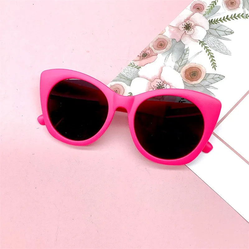 Fashion Retro Kids Sunglasses Girls Boys Outdoor Sun Protection Children Lovely Vintage Sun Glasses UV400 Classic Goggles