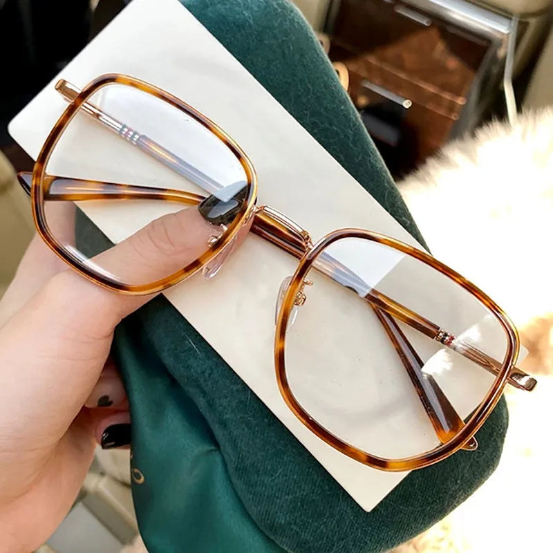 Square Metal Frame Glasses