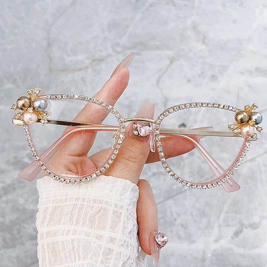 Optical Rhinestone Glasses Frames