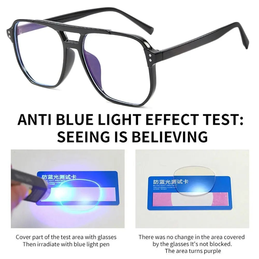 Blue Ray Blocking Anti-Blue Light Glasses Eye Protection PC Square Eyeglasses Ultralight Optical Spectacle Eyeglass Men Women