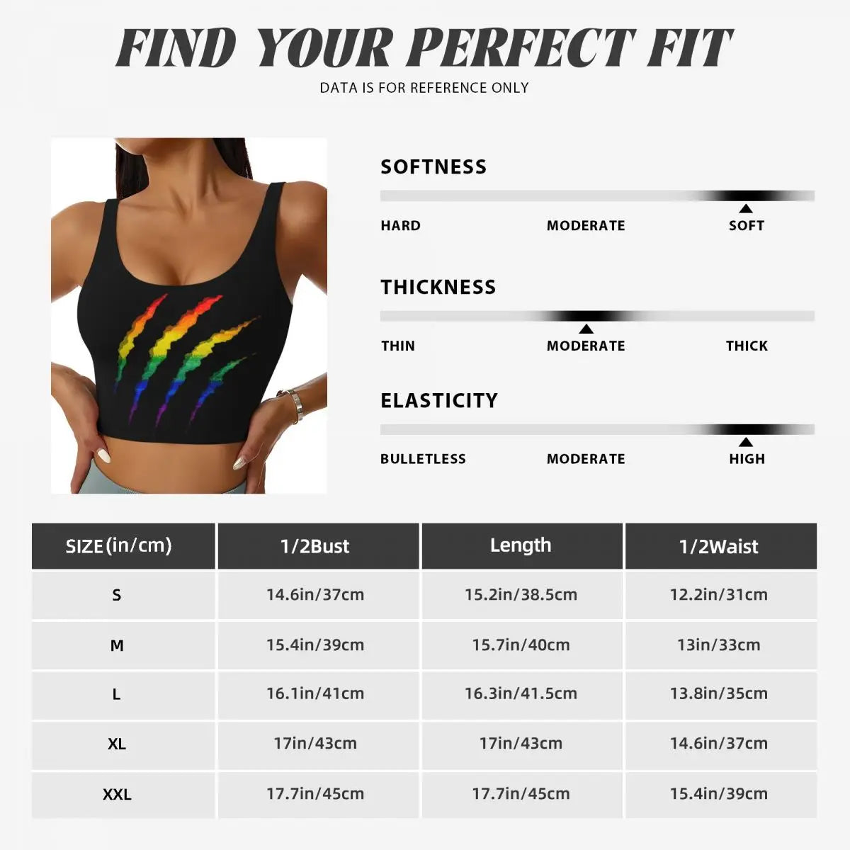 Custom LGBT Ripped And Shredded Sports Bra Women's GLBT Gay Lesbian Pride High Impact Workout Yoga Crop Top